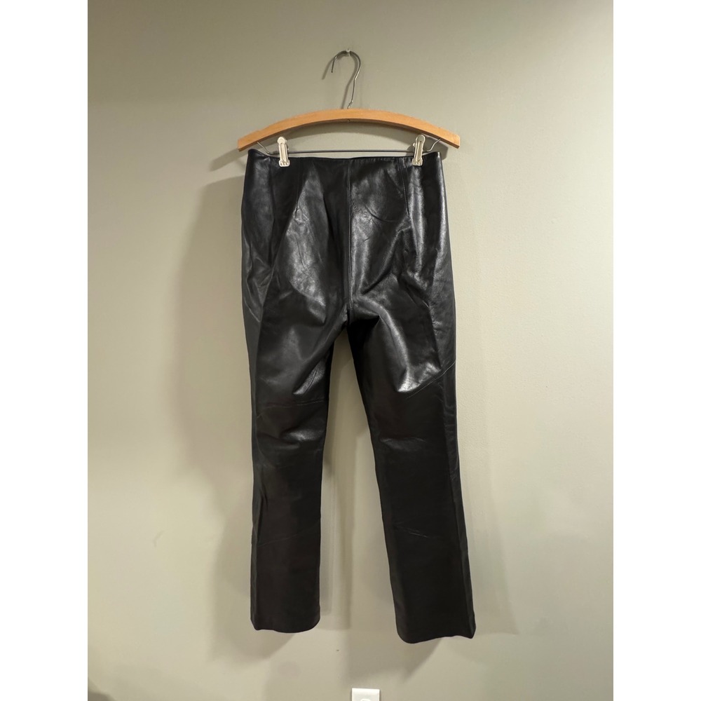 Wilsons Leather Pelle Studio Pants Bootcut Size 6 Black Women's - Picture 5 of 8